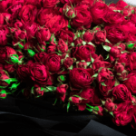 Red Spray Roses in Bouquet-1