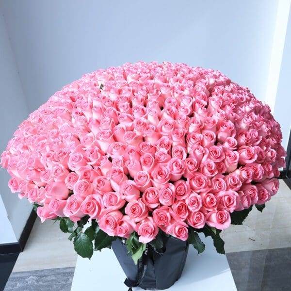 Pure Revival (2) revival pink rose bouquet by Black Tulip Flowers