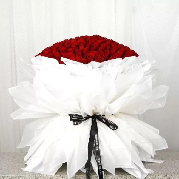 Red Roses 200 stems Red Roses 200 stems bouquet by Black Tulip Flowers