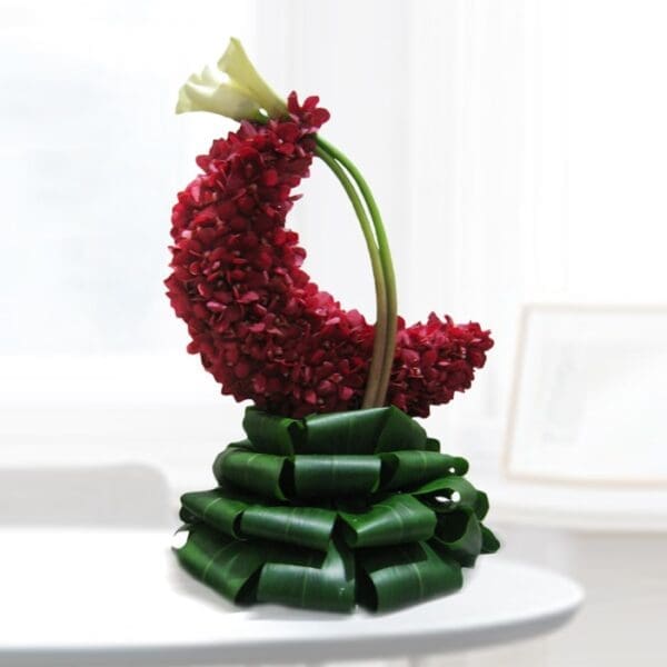 red-crescent Half Moon flower Decoration red crescent