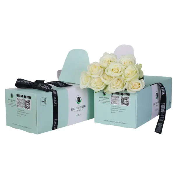 White-Rose-Green-Box-1-600x600 White Roses in Green Box