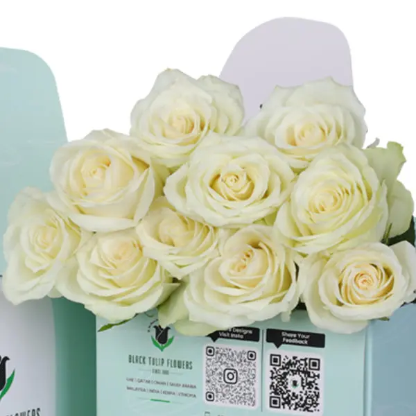 White-Rose-Green-Box-3-600x600 White Roses in Green Box