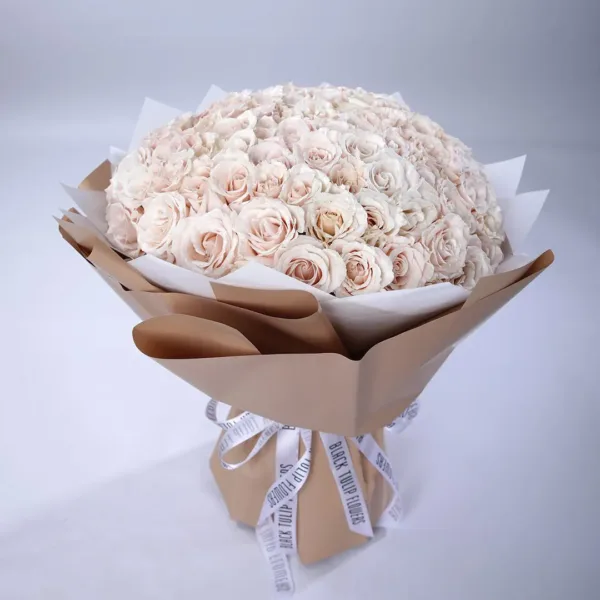 Creamy-Bouquet-1 Creamy Bouquet 100 stems of white roses