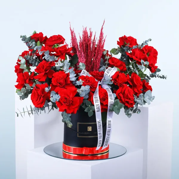 01-7 Full Bloom Red Roses Box Online for valnetines