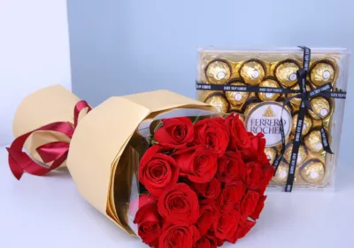 Proposal Bouquet with Ferrero For Valentines