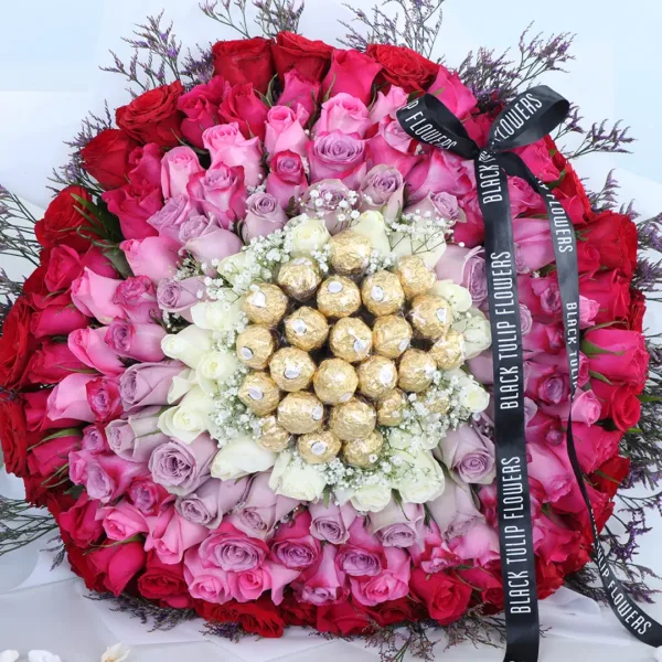 02-40 Pink Roses Bouquet