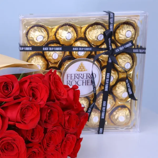 02-76 Proposal Bouquet with Ferrero For Valentines