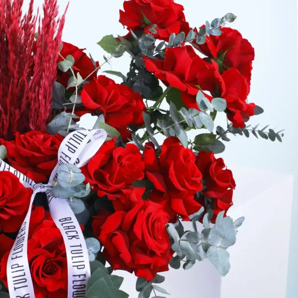03-7 (1) Full Bloom Red Roses Box Online delivery