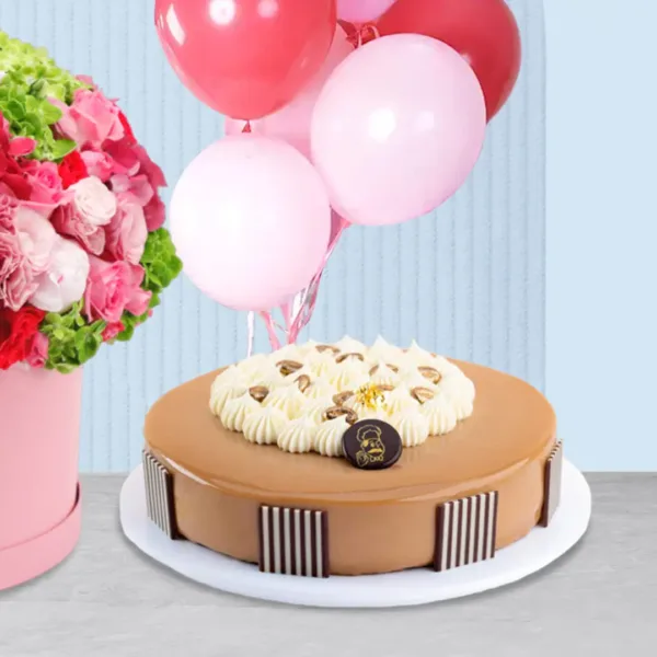Send Flowers Bloom Send Flowers Bloom Basket with Cake