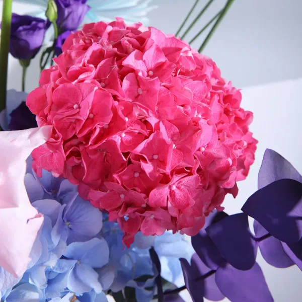 Pink-Hatbox-4 Red Hatbox Mixed Flowers