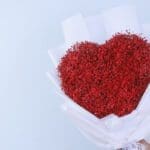 2 - Gypsophila Heart Bouquet