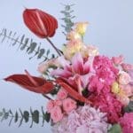 3 - Blushing Romance in Vase