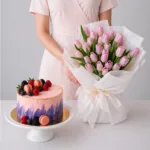 pink-tulips-cake-combo