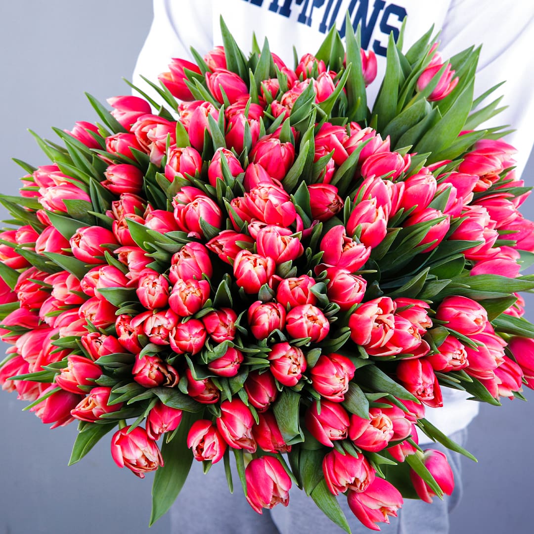 Rare Beauty Tulip bouquet by Black Tulip Flowers for father's day