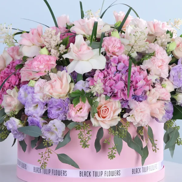 02-23 Creamy Dream Floral Hat Box